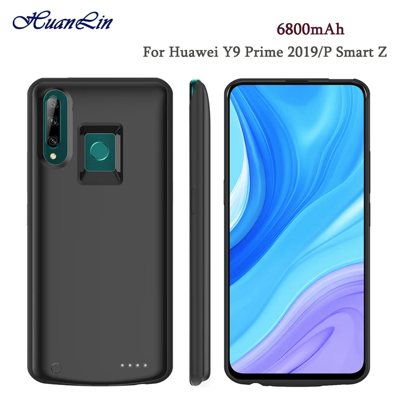 Высокое качество 6800 мАч внешний аккумулятор чехол для Huawei Y9 Prime 2019 запасная