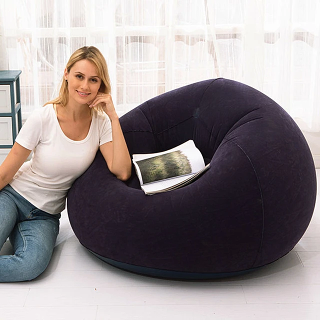 Puff Couch Tatami Inflatable Sofa PVC Lounger Seat Bean Bag Sofas