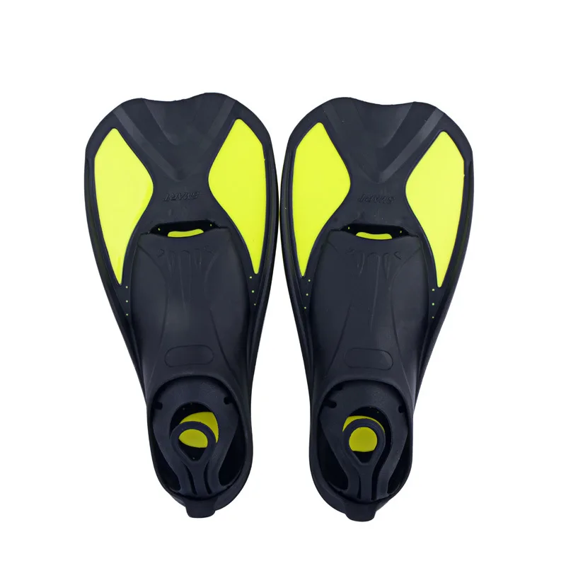 Плавательные ласты, обувь для взрослых и детей Ласты с регулируемой Heel для плавания дайвинга ласты водные виды спорта, серфинг - Цвет: Yellow