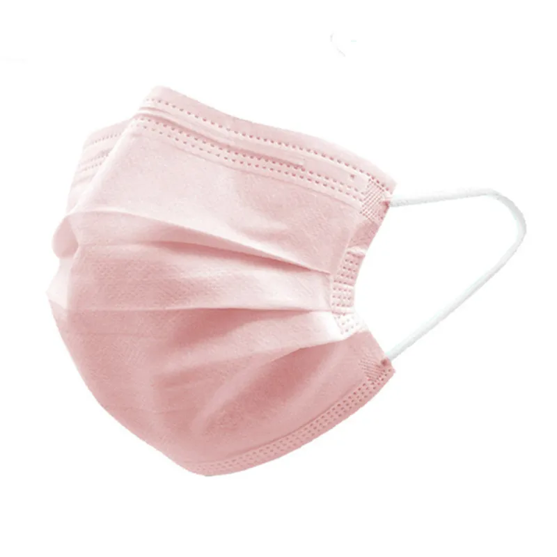 

3 Layers Of Pink Face Color Mask Disposable Mask Anti-Dust Personal Protective