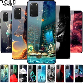 

For Samsung S20 Plus Case Tempered Glass Hard Back Cover For Samsung Galaxy S20 Ultra / S20 / S20Plus + Case Cover S 20 + M21