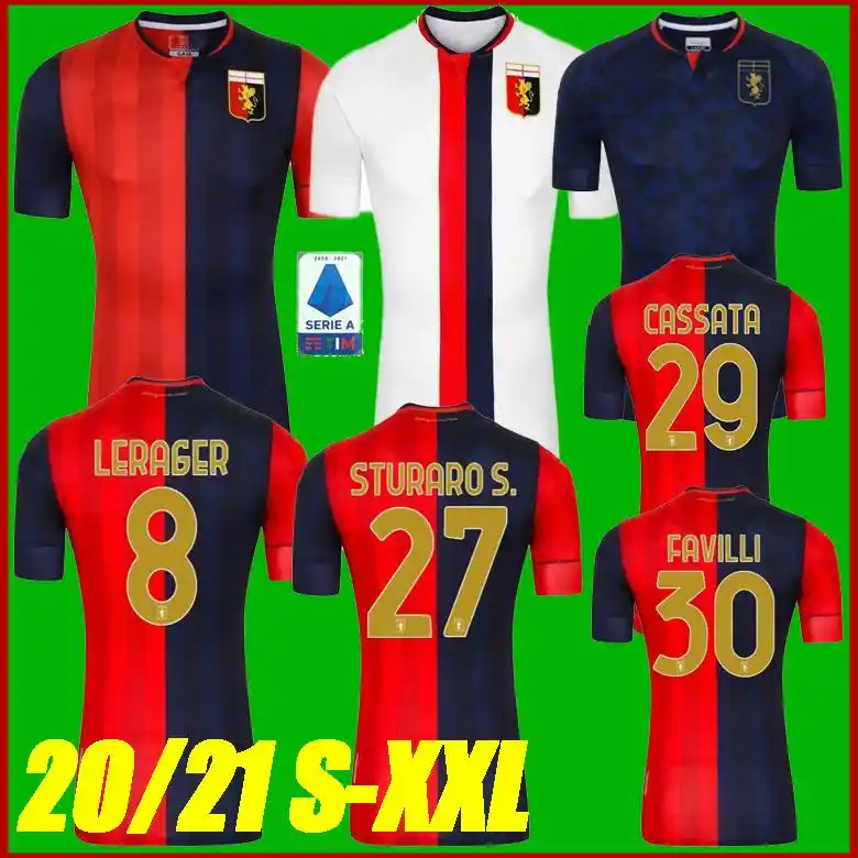 20 21 Genoa Cfc Soccer Jerseys 2020 2021 Genoa Maglia Cassata Biraschi Favilli Lerager Pinamonti Men Football Shirts T Shirts Aliexpress