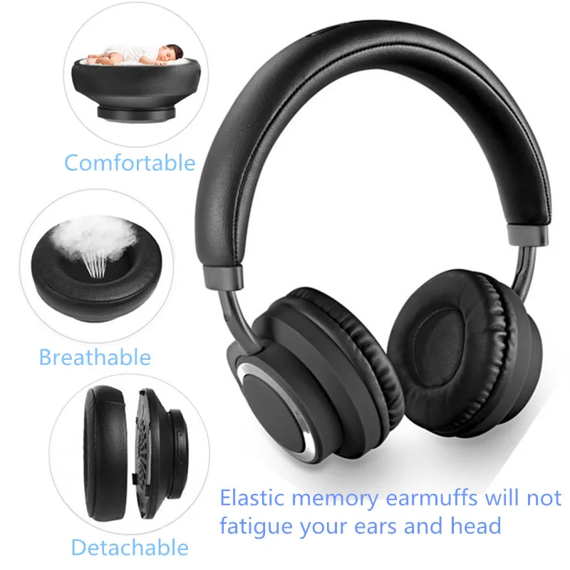 Bluetooth наушники на ухо SODO беспроводные наушники Bluetooth 5,0 Hi-Fi стерео гарнитура с микрофоном Поддержка TF карты fm-радио