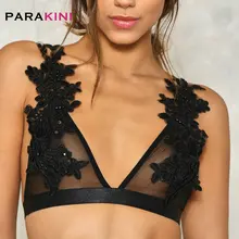 PARAKINI сексуальный женский милый комплект для девочек пуш-ап черный кружевной Бандаж Бикини Топ Купальник слитный купальник ТОЛЬКО Топ также бюстгальтер
