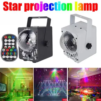 

2020 new LED Disco Laser Light RGB Projector Party Lights 60 Patterns DJ Magic Ball Laser Party Holiday Christmas Stage Lighting
