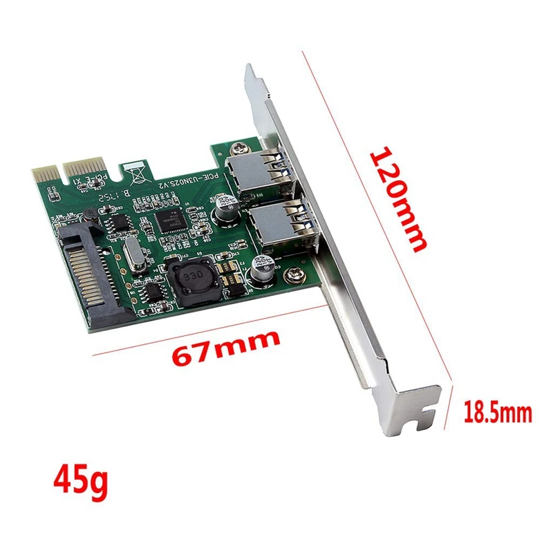 Pci-E к Usb3.0 два порта карты расширения адаптер PCI Express Nec720202 основной чип управления для настольного ПК