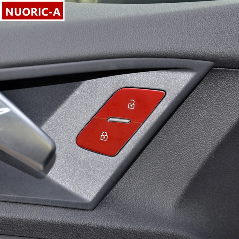 Car Door Unlock Buttons Sequins Decoration Cover Trim For Audi A3 8Y 2021-2022 Automotive Styling Interior Accessories