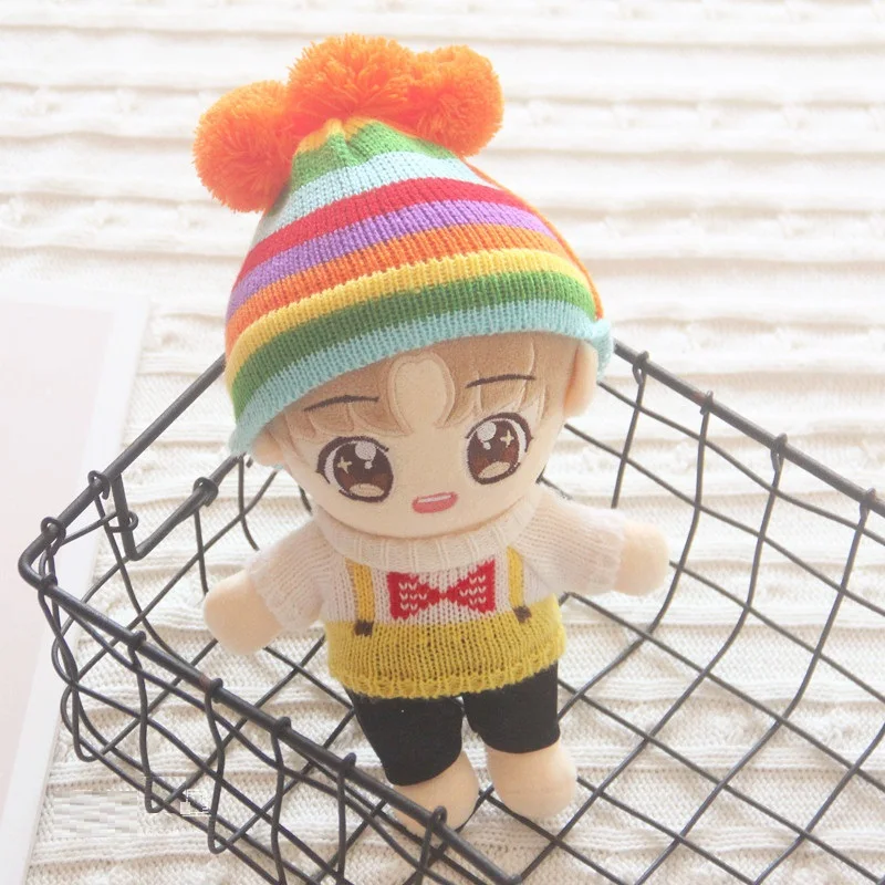 

[MYKPOP]KPOP Doll's Clothes and Accessories: Bobble Hat + Sweat + Pants(without doll) for 20cm Dolls Fans Collection SA20200507
