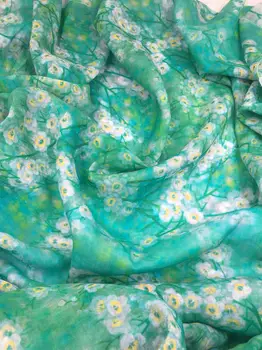 

Pure ramie Blue Mountain, clear water, thin, impervious digital printing fabric