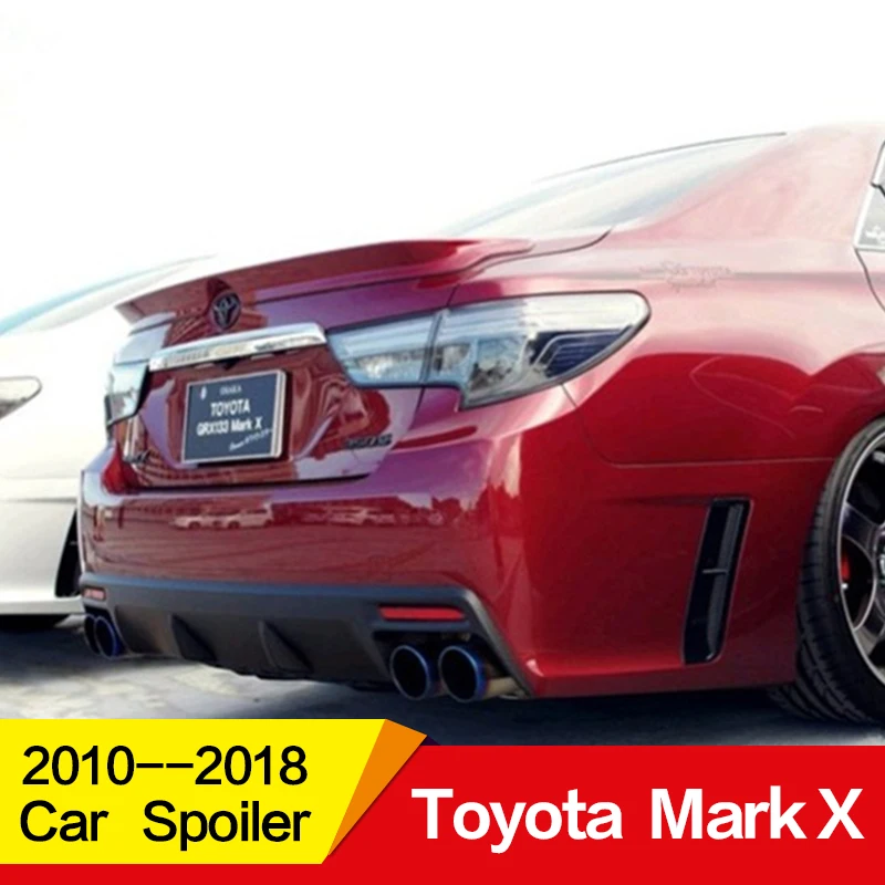 

Use for Toyota Mark X spoiler 2010 11 12 13 14 15 16 17 year rear wing TRD style Accessories