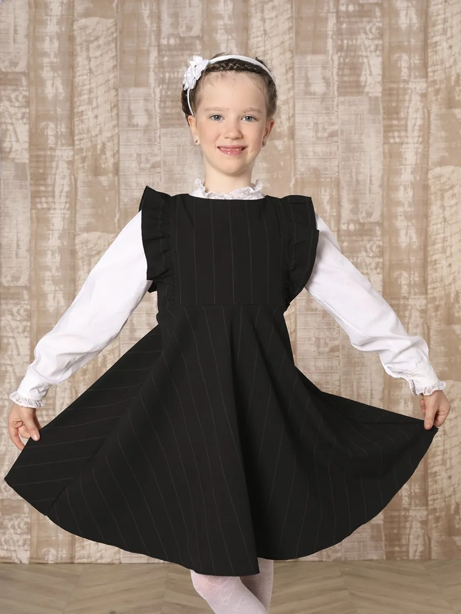 Сарафан для девочки Viva Baby D1512-1, черный