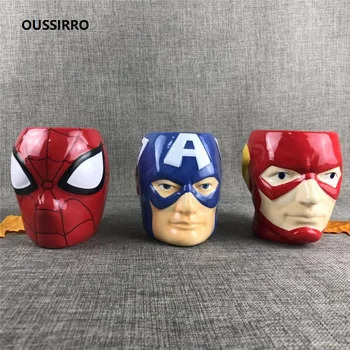 

OUSSIRRO Super Hero Avenger Justice League Theme Milk / Coffee Mugs Pure Color Mugs Cup Kitchen Tool Gift