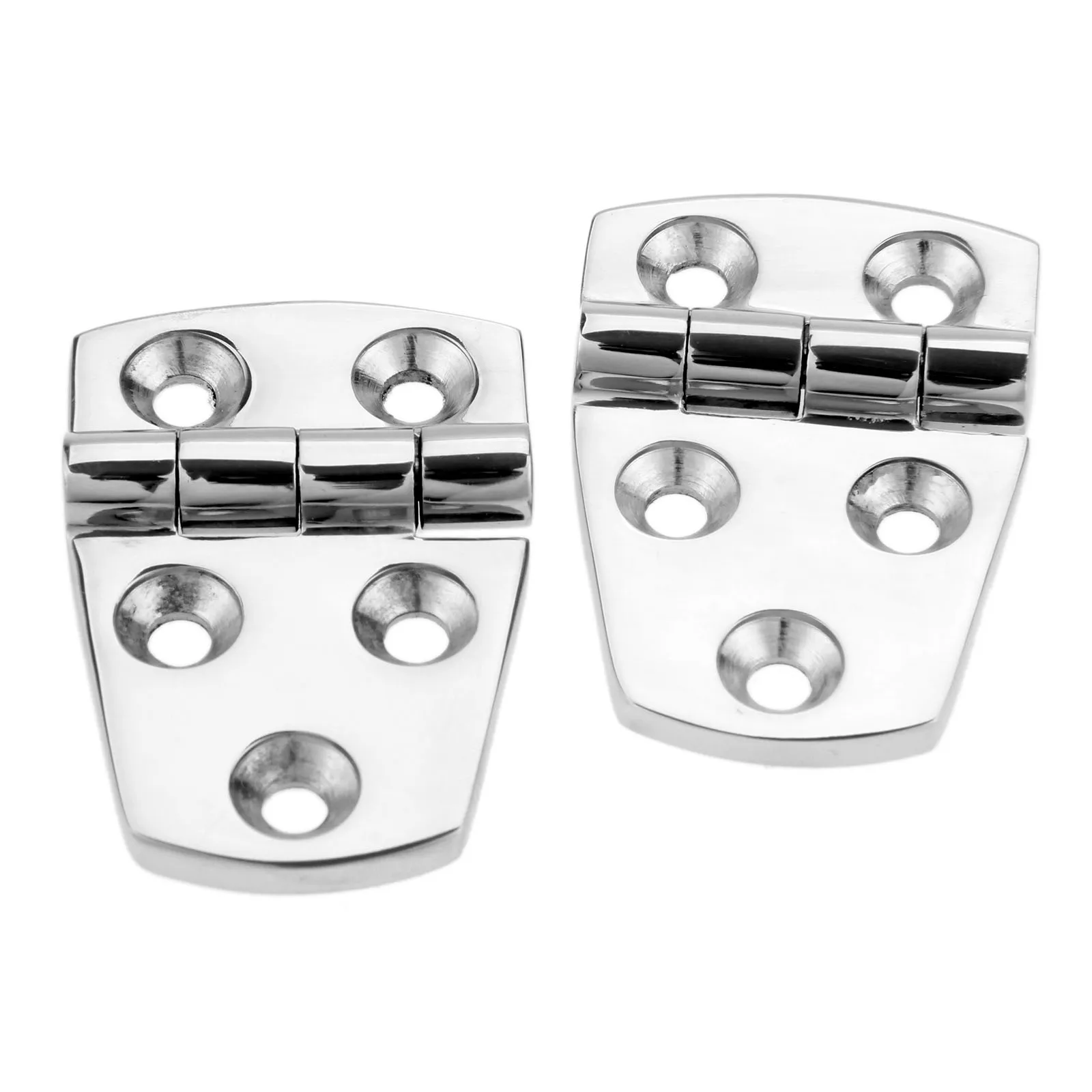 

2Pcs Heavy Duty Boats Flush Doors Windows Hatch Marine 316 Stainless Steel Shortside Offset Hinges Compartment Hinges 57mmx38mm