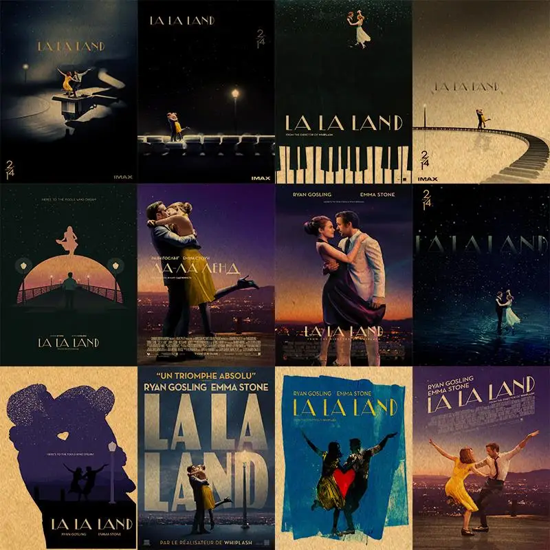 Ретро плакат LA LAND кино плакаты крафт-бумага принты наклейки на стену Бар Кафе
