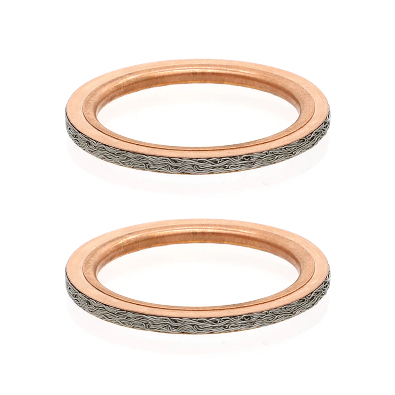 Copper Exhaust Muffler Head Pipe Gasket Seal for Yamaha Rhino 660 700