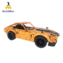 BuildMOC совместимый Porsche 911 GT3 RS 42056 пульт дистанционного управления смарт MercedesMOC 26511 1971 Nissan 240Z Fairlady