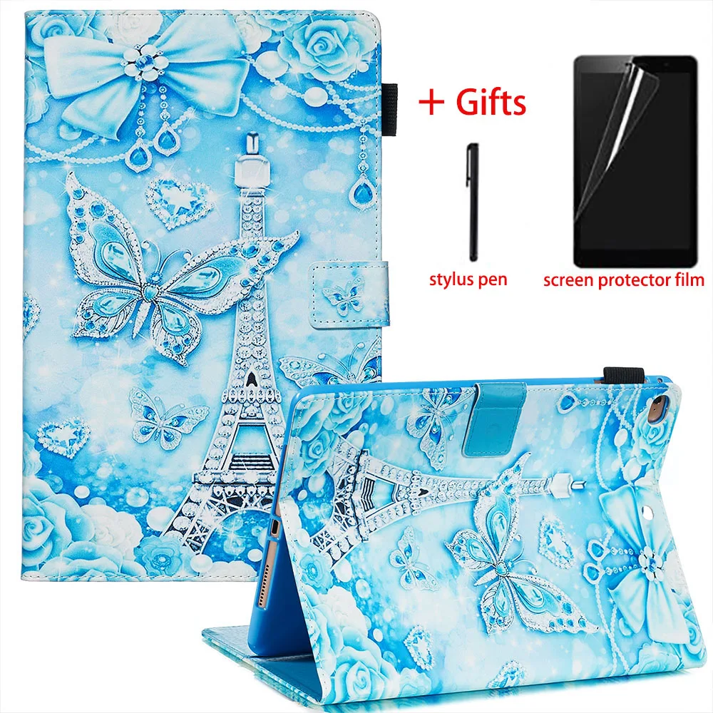 Чехол для ipad Air 1 Air 2 Подставка для планшета для ipad 9,7 PU кожаный смарт-чехол для ipad 5 6 8 9,7 дюймов чехол+ подарок