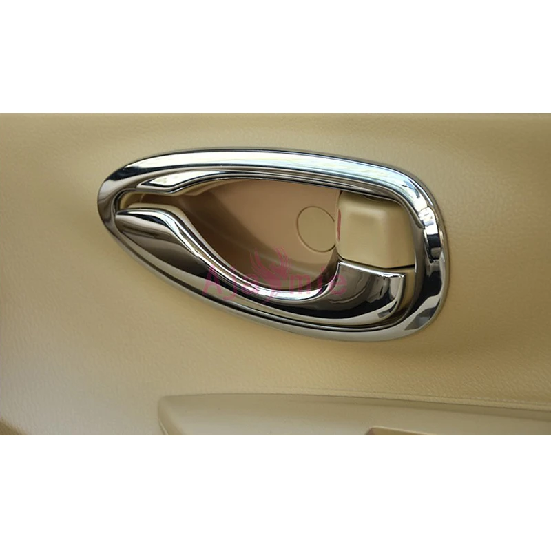 For Toyota Vios 2014 2015 2016 2017 2018 Interior Door Handle Cover Bowl Insert Grab Protector Panel Chrome Auto Accessories | Автомобили