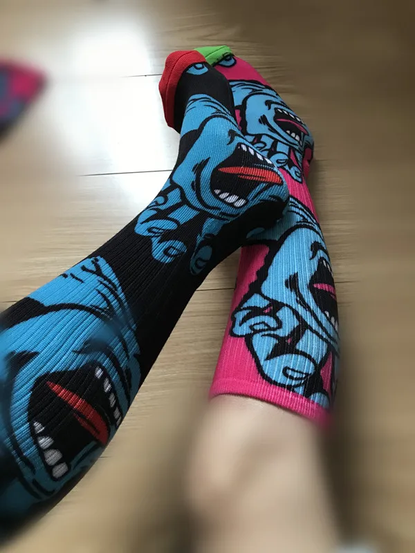 5 парт/лот носки Санта Круз хип хоп откидной скейтборд calcetines зимние для мужчин