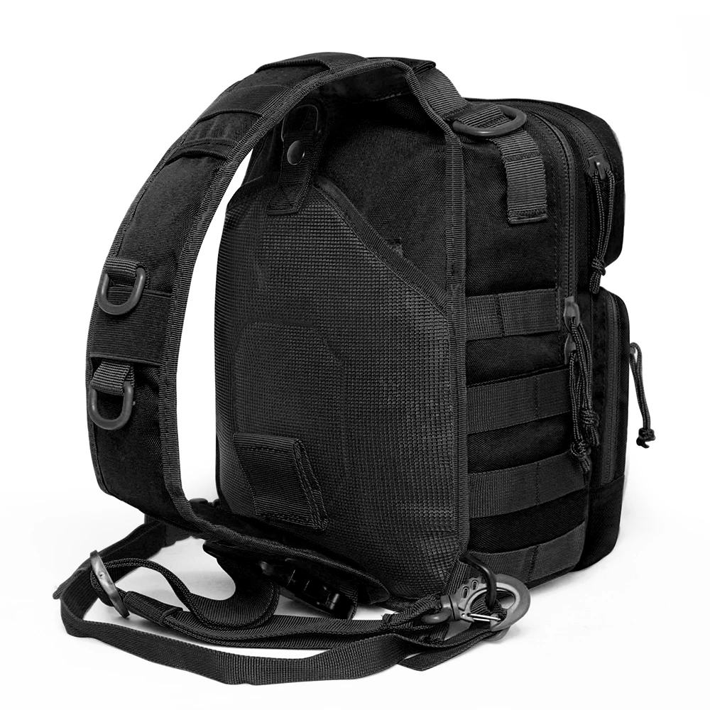 600D Military Tactical Single Shoulder Backpack Army Molle Assault Sling Bag Small EDC One Strap Da