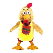 Электрический танцующий Пение Плюшевый петух куриный обратный отсчет кукла игрушка Рождественский подарок