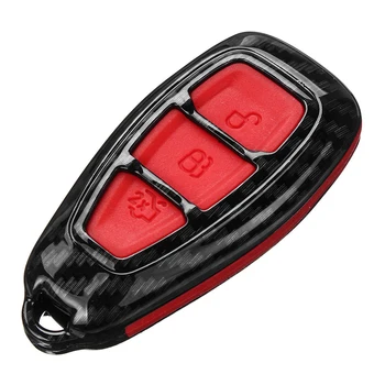 

Case Protection Key For Ford Focus Fiesta Kuga 3 Buttons Carbon Fiber Shell C-Max Galaxy Tool Replaces Accs Cover