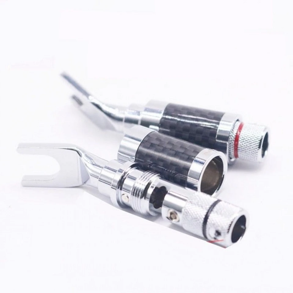 Furutech CF-201 (r) 銅袋メッキ炭素コネクタプラグyスペード