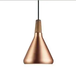 Nordic Retro Pendant Lights Modern Led Pendant Lamps Copper Hanglamp Aluminum luminaria for living room kitchen light fixtures - Body Color: copper S