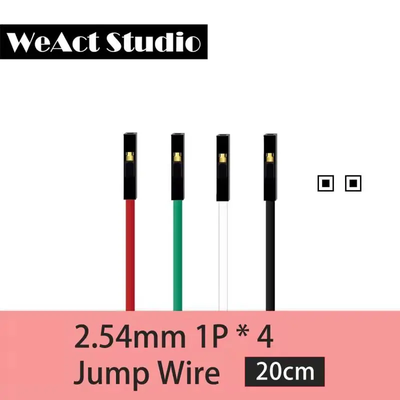 2.54mm Silicon Jump Wire 20cm Dupont Line Female to Female 1Pin * 4 SWD