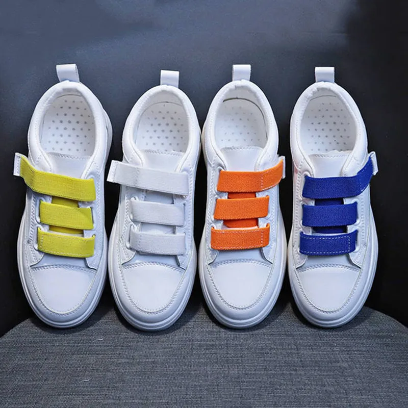 Кроссовки женские из ПУ кожи Повседневная модная спортивная обувь на плоской