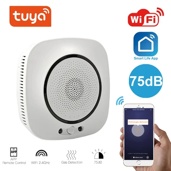 

Tuya WiFi GAS LPG Leak Sensor alarm Fire Security detector APP Control Safety smart home Leakage sensor
