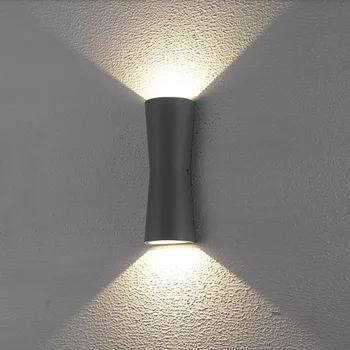 

American double head outdoor waterproof cob up and down corridor aisle Hotel external wall column wall lamp