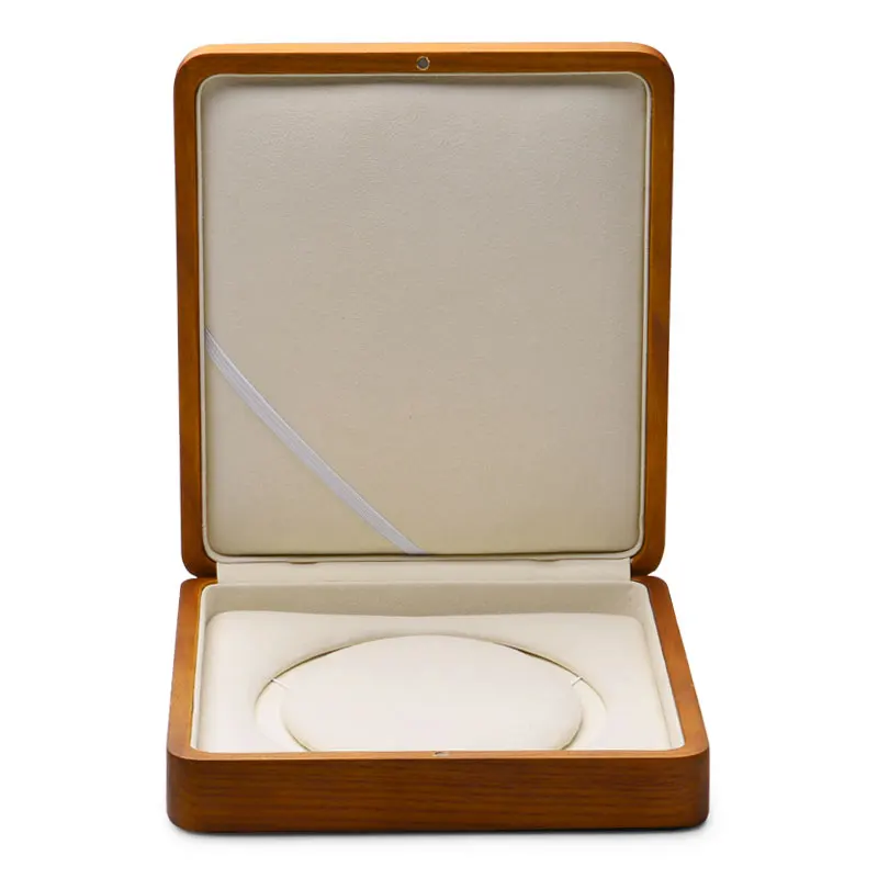 

Oirlv Newest Solid Wooden Jewelry Packaging Box With Microfiber for Necklace Pendant Holder Jewelry Necklace Storage