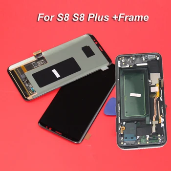 

For SAMSUNG Galaxy S8 Display S8 Plus G950 G950F G955 G955F Touch Screen Digitizer Assembly with Frame