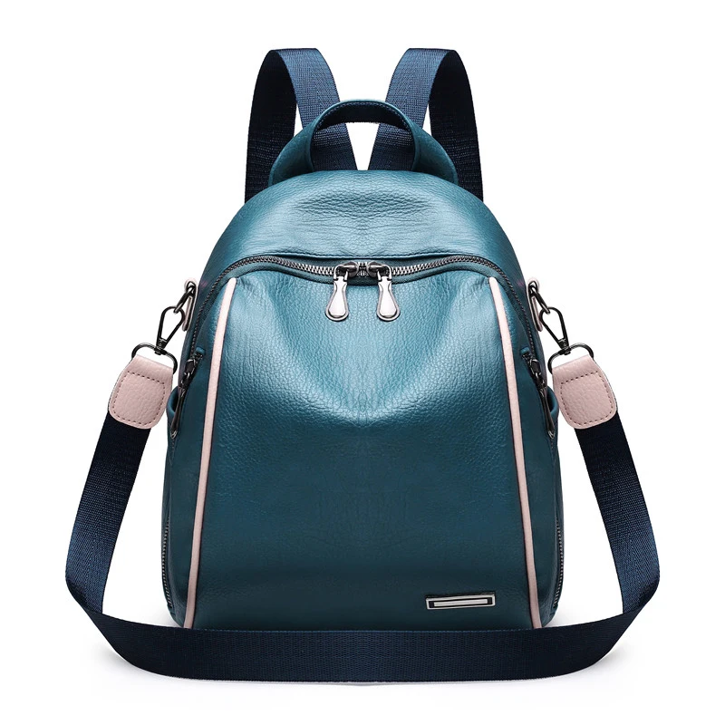 

Casual Ladies Soft Leather Backpack Multifunction Women Bagpack Large Capacity School Bags For Teenage Girls Mochilas Mujer 2019