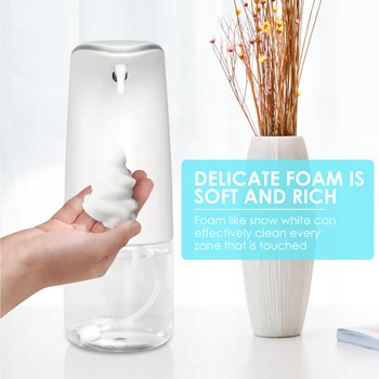 

450ML Automatic Infrared Sensor Soap Dispenser Non-contact Hand Washing Machine Shampoo Lotion Shower Gel Foam Bottles