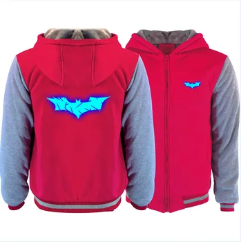 

DC BATMAN Hoodies Men Zipper Streetwear Hip Hop Warm Sweatshirts Casual Hoodie Hooded for Kids