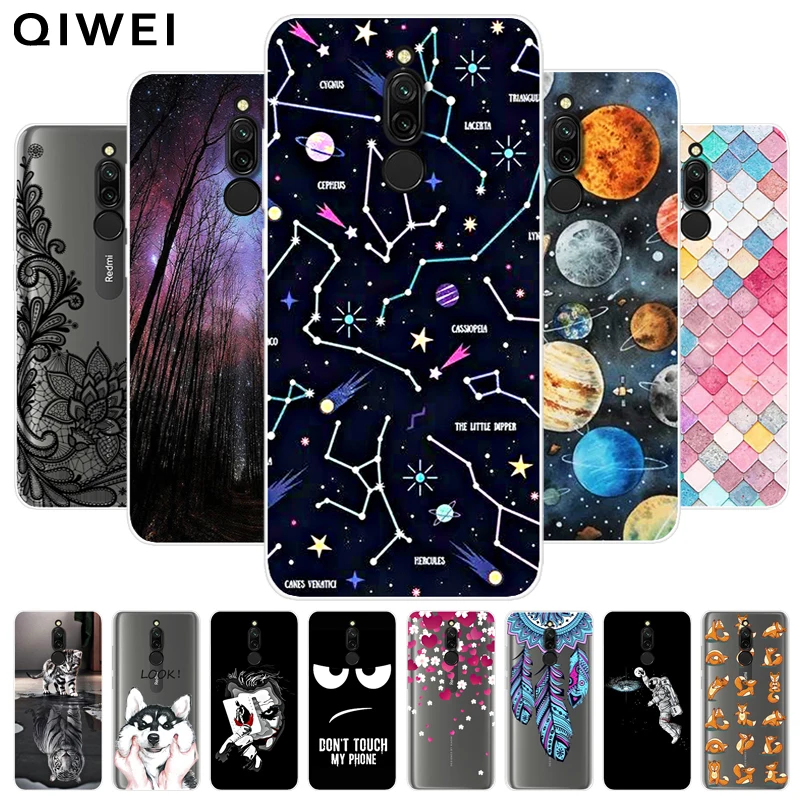 Чехол для Xiaomi Redmi 8 мягкий силиконовый чехол из ТПУ с мультяшным рисунком 6 22 дюйма