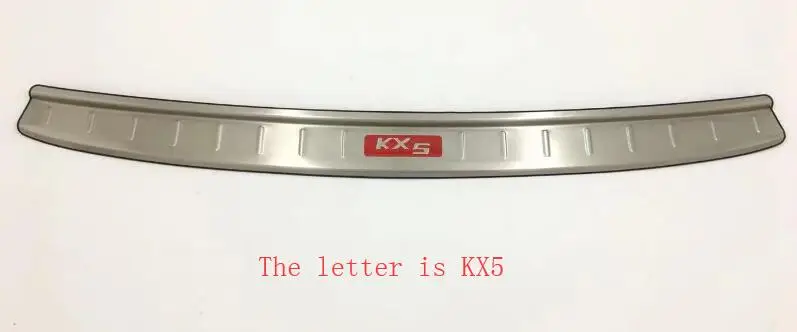 Для Kia Sportage KX5 автомобильный Стайлинг внешний задний бампер защитная накладка для багажника из нержавеющей стали пластина педаль - Цвет: letter is KX5