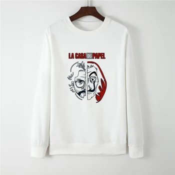 

La Casa De Papel Long Sleeve Money Heist Full Sleeve Bluza Damska Sweatshirt Hoodies Women Hip Hop High Quality Cheap Sportswear