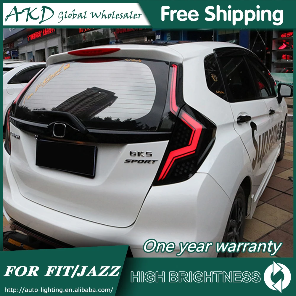 Задняя фара для автомобиля Honda FIT 2014 2018 Jazz GK5 задние фонари светодиодные