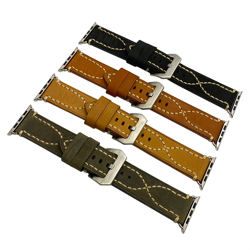 Ремешок из натуральной кожи для apple watch band 5 4 44 мм 40 мм Высокое качество iwatch correa 3 42 мм 38 мм браслет аксессуары для часов
