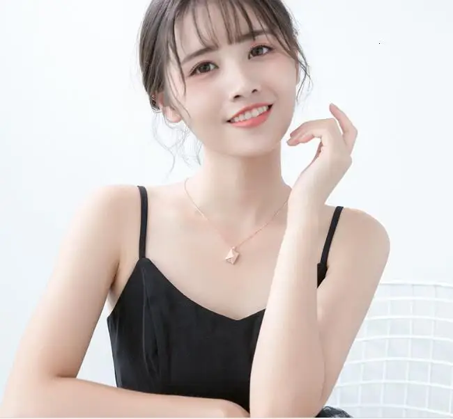 Authentic 1PC REAL. 925 Sterling Silver fINE Jewelry Lover Letter Envelope pendant Necklace Gift GTLx1793