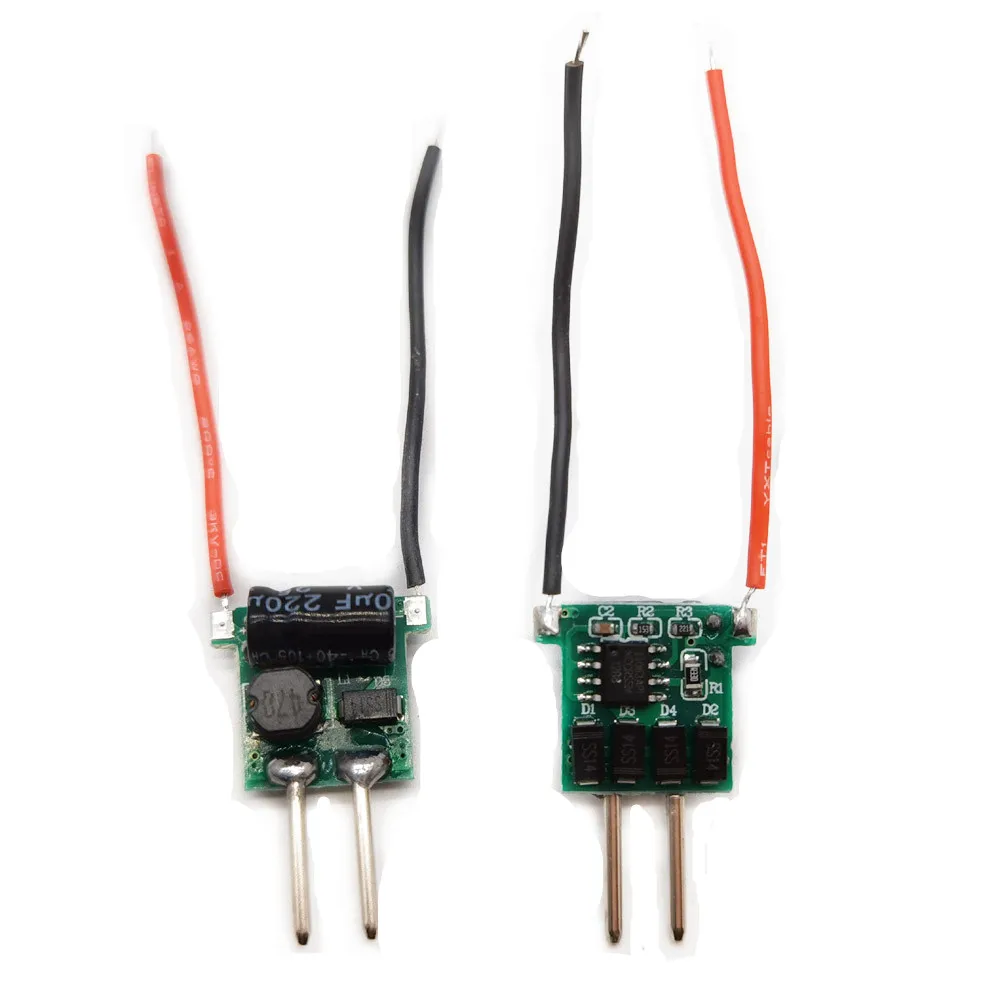 10 шт./лот DC-DC 2 контакта MR16 1x1w 1x3w 3x1w 1-3x1W 3x3w 3x2w 4-7x1w Светодиодный драйвер питания для 1W
