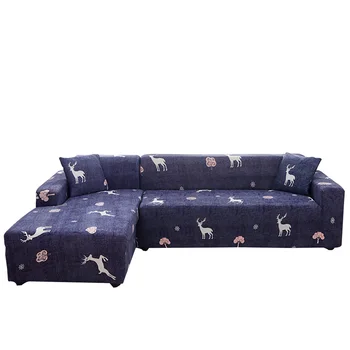 

Lychee Cartoon Printed Sofa Cover Stretch Couch Cover Universal Sectional Slipcover for Living Room 1/2/3/4 Seater