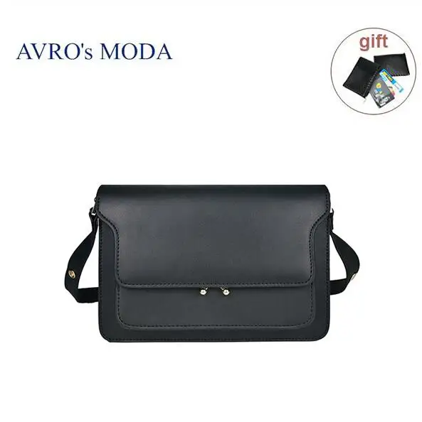 Бренд AVRO MODA, дизайнерские сумки из натуральной кожи на плечо для женщин,, Дамская мода, через плечо, большая емкость, Ретро стиль, сумка-мессенджер - Цвет: black