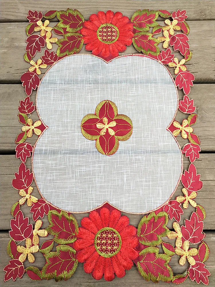 Роскошный кружевной коврик для стола с вышивкой тканевая кофейная чашка