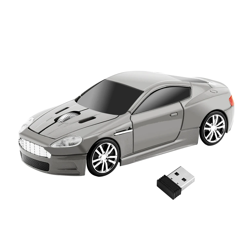 2,4G беспроводная мышь эргономичные аксессуары для дома Портативная оптическая USB офисная Автомобильная форма Подарочный ноутбук ПК легкий аккумулятор