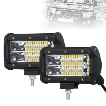 

180° LED Spotlights Parts 2pcs Car Cool White 7000K 150M 5 inch Double