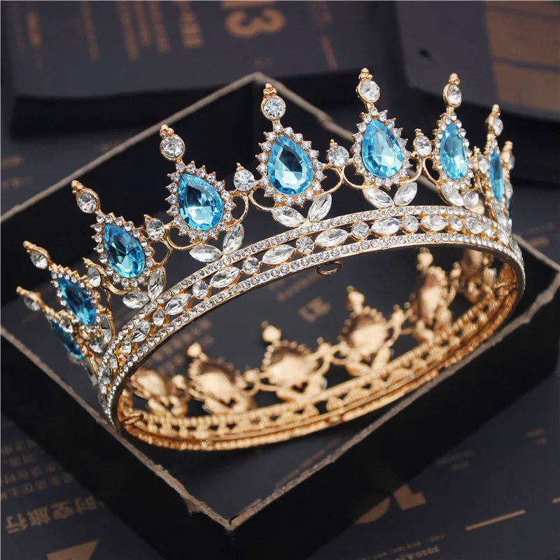Jewelry Accessories Hair Accessory Hair Headdress Bridal Headwear Hair Band Crown Bride Royal Purple Crystal Queen King Tiaras and Crowns Bridal Pageant Diadem Head Ornament Wedding Hair Jewelry Accessories